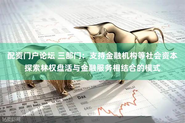 配资门户论坛 三部门：支持金融机构等社会资本探索林权盘活与金融服务相结合的模式